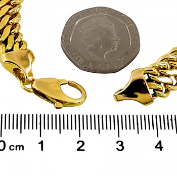 9ct gold 10.7g 7 ins curb Bracelet